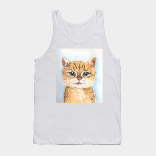 Yellow tabby cat Tank Top by katerinamk